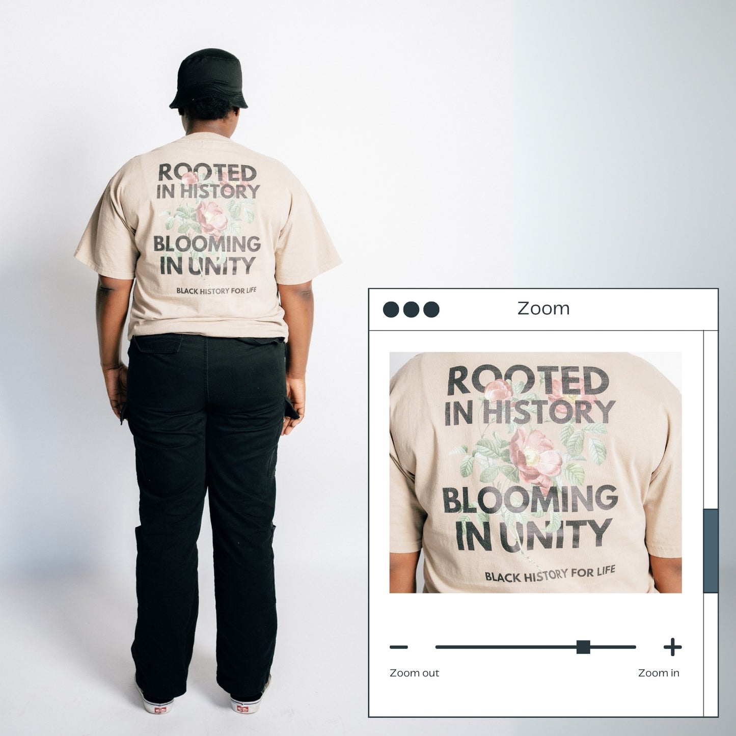 "Rooted in History, Blooming in Unity" Oversized T-Shirt