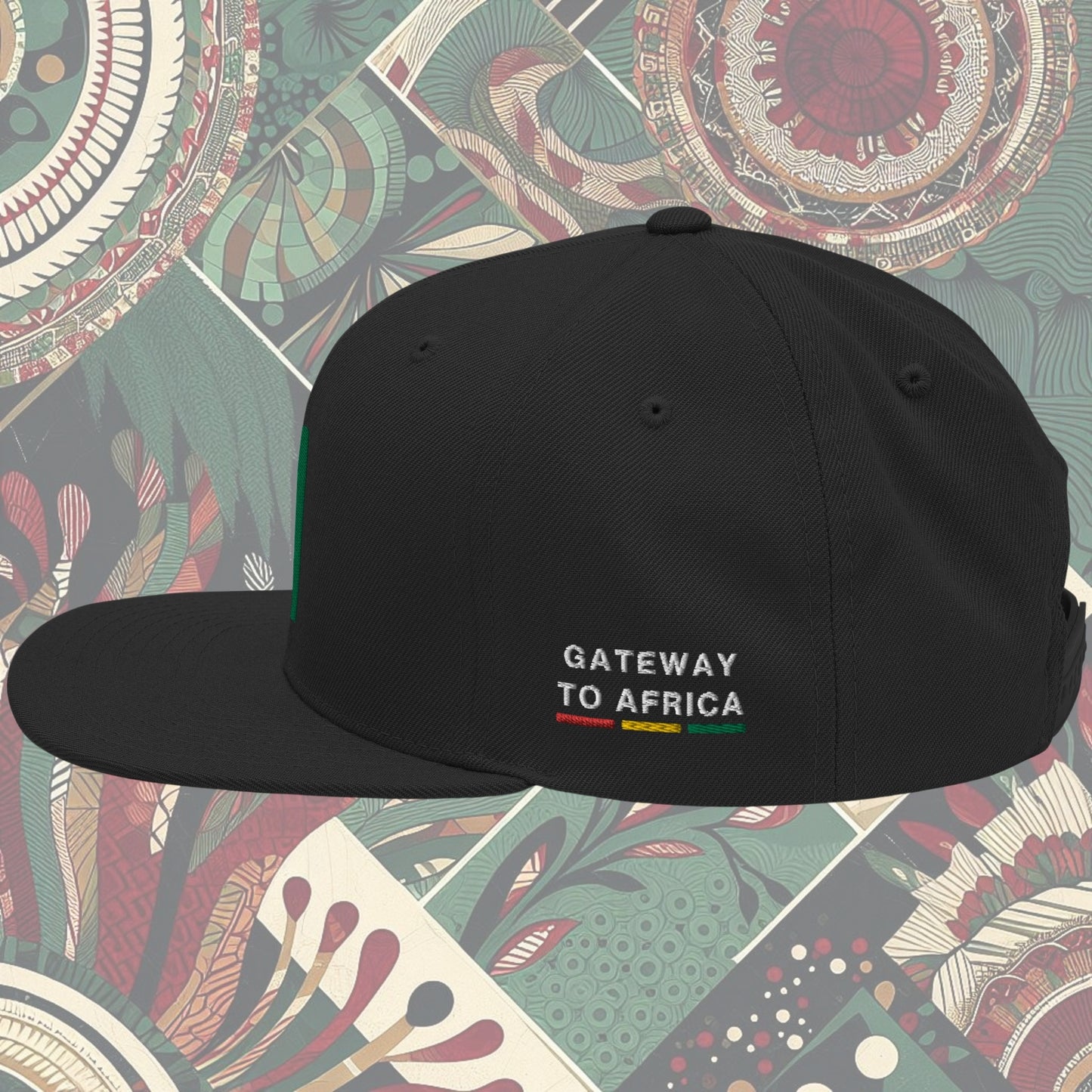 Ghana, Ghana Flag, Ghanaian Flag, Ghanaian Flag Hat, Ghana Flag Hat, Snapback, Ghanaian Flag Snapback, Ghana Flag Snapback