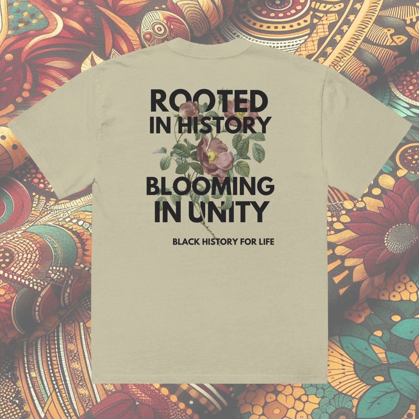 "Rooted in History, Blooming in Unity" Oversized T-Shirt